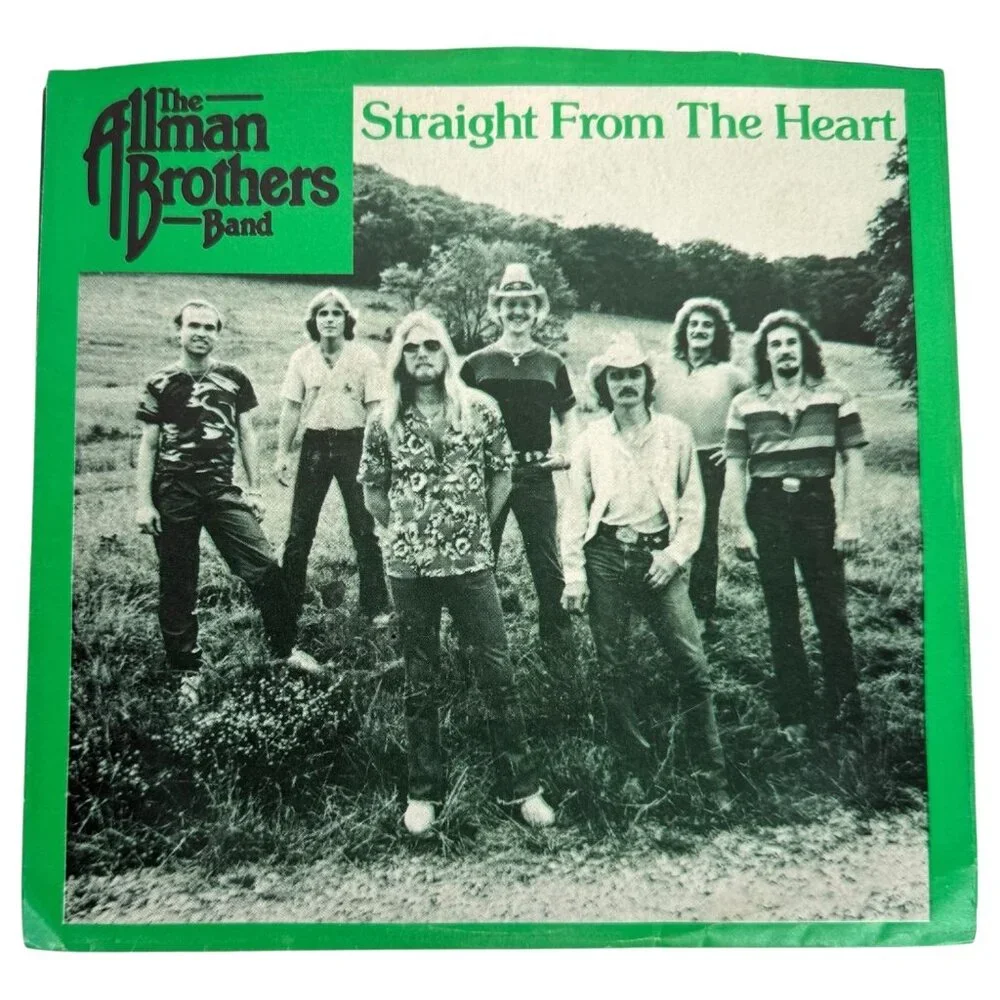 The Allman Brothers Band 45 RPM Vinyl Straight From The Heart Picture Sleeve 7” - Picture 2 of 7
